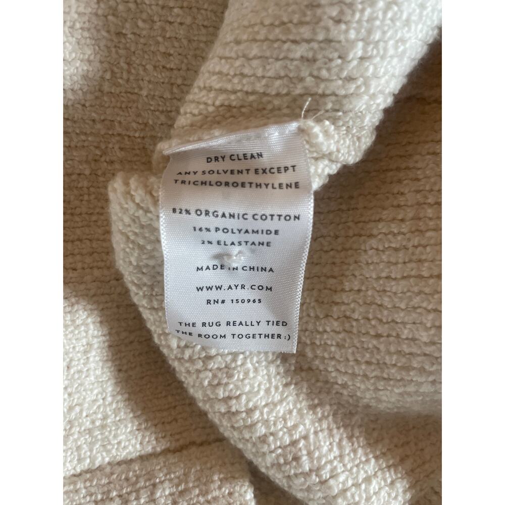 AYR Uptown Girl Cardigan Sweater SUSTAINABLE ORGANIC Cotton Size Medium M - Picture 9 of 10